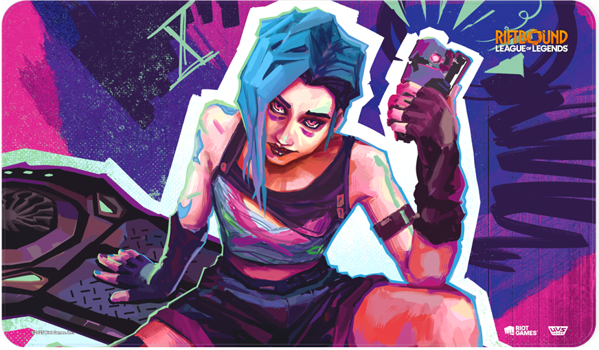 RIFTBOUND LEAGUE OF LEGENDS TCG ORIGINS PLAYMAT JINX | The CG Realm