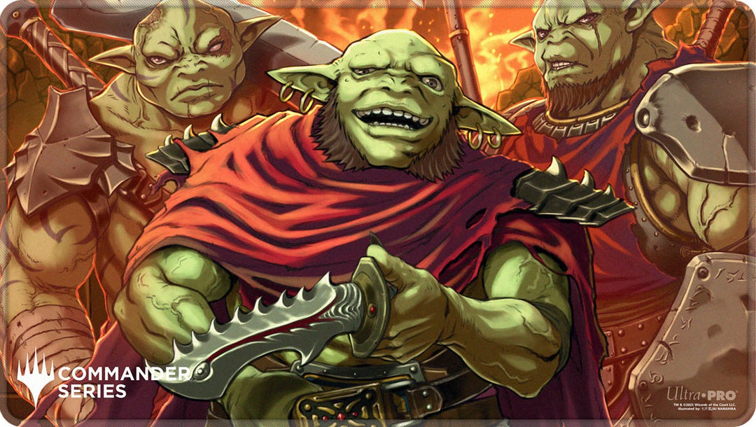 UP PLAYMAT MTG COMMANDER SERIES FAN VOTE 1 KRENKO STITCHED
