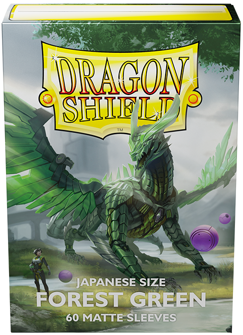 DRAGON SHIELD SLEEVES JAPANESE MATTE FOREST GREEN 60CT | The CG Realm