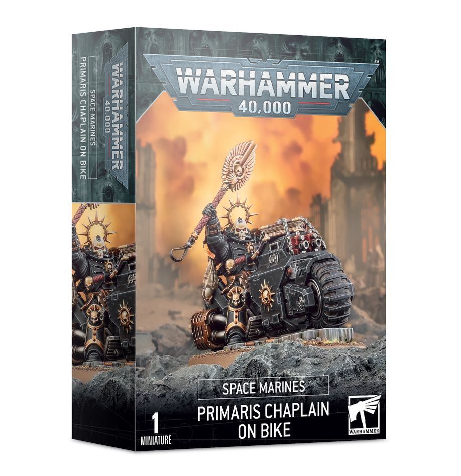 Space Marines:  Primaris Chaplain on Bike