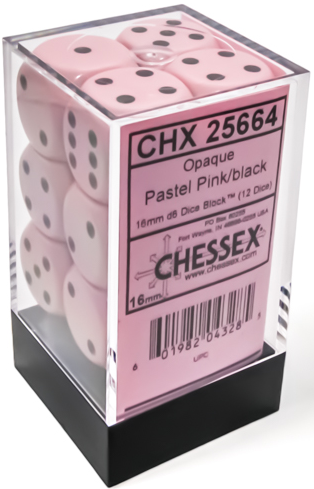 OPAQUE 12D6 PASTEL PINK/BLACK 16MM | The CG Realm