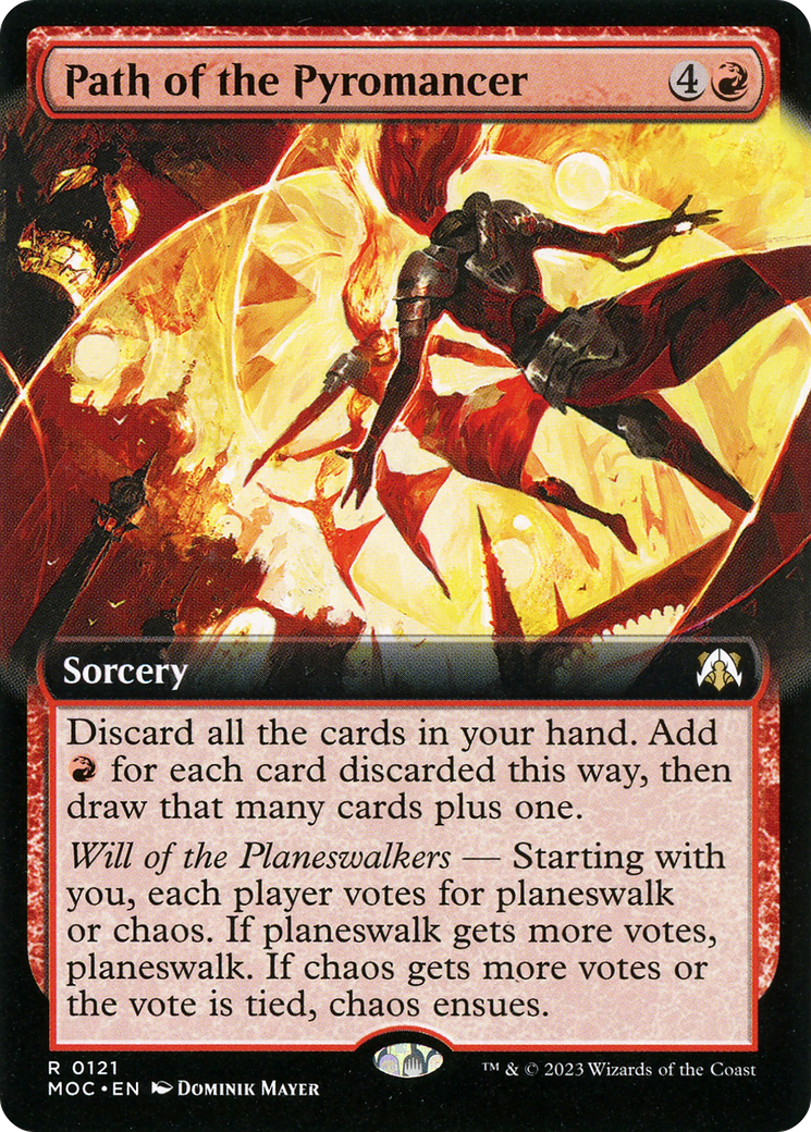Path of the Pyromancer (Extended Art) (MOC-121) - March of the Machine Commander: (Extended Art)