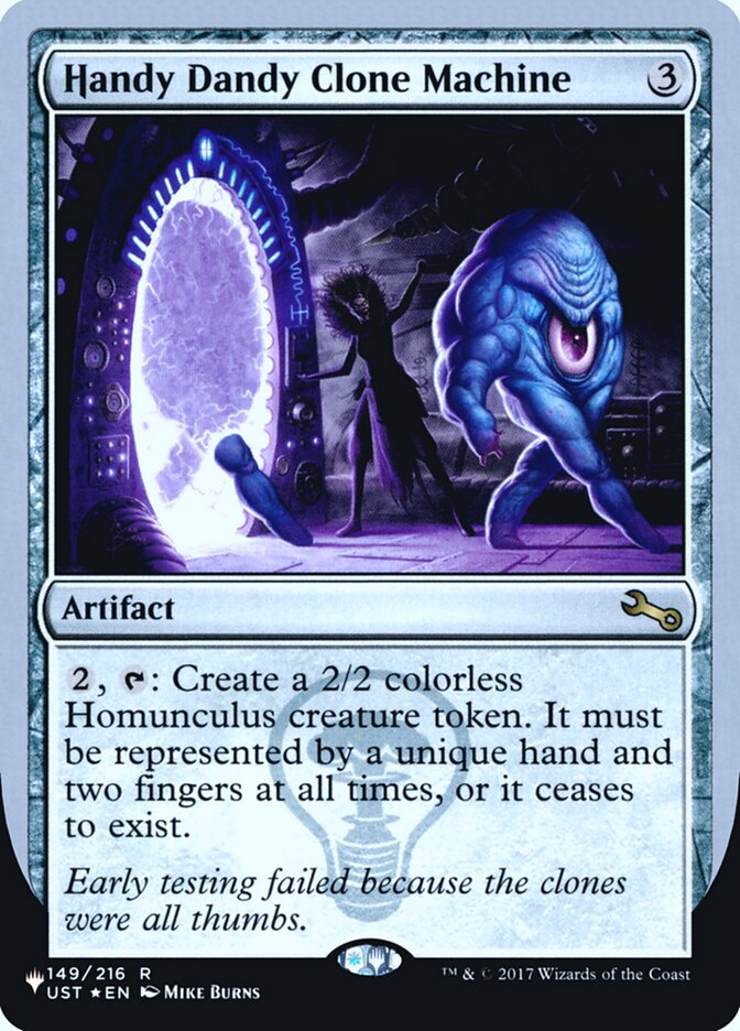Handy Dandy Clone Machine (Unfinity Foil Edition) [The List] | The CG Realm