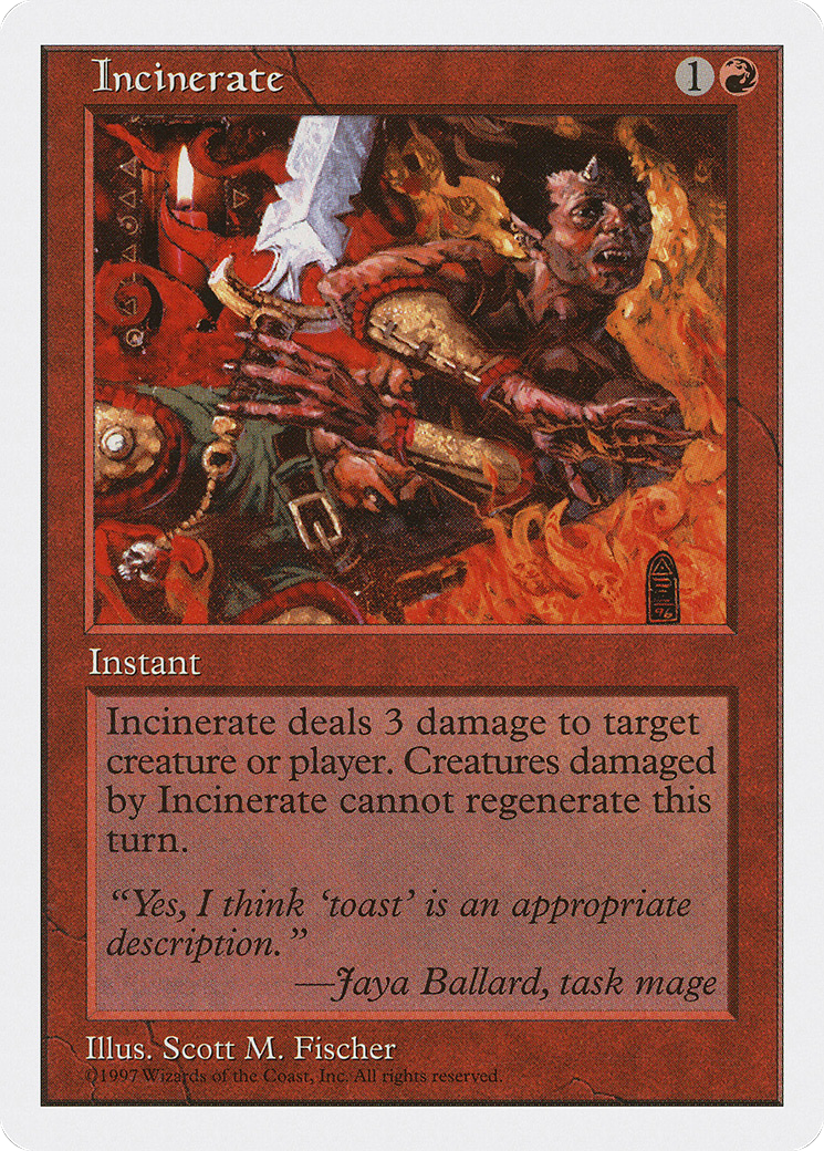 Incinerate (5ED-242) - Fifth Edition