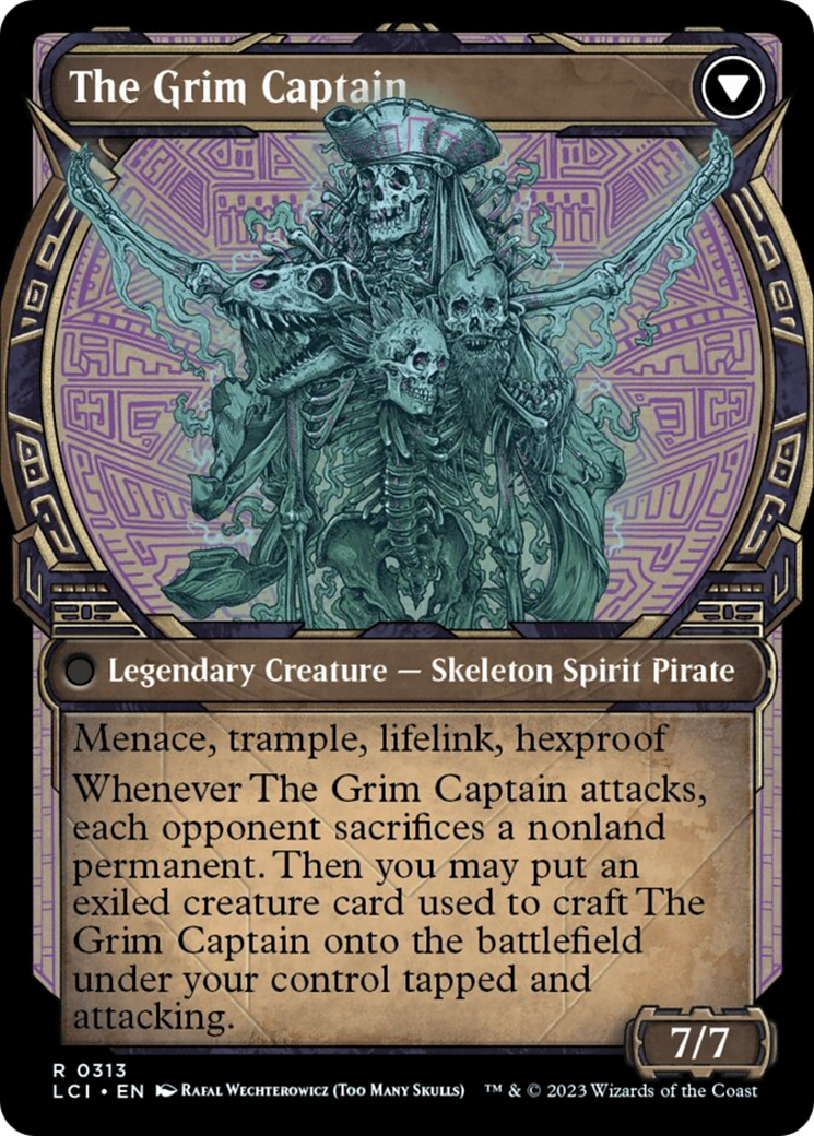 Throne of the Grim Captain (Showcase) (LCI-313) - The Lost Caverns of Ixalan: (Showcase)