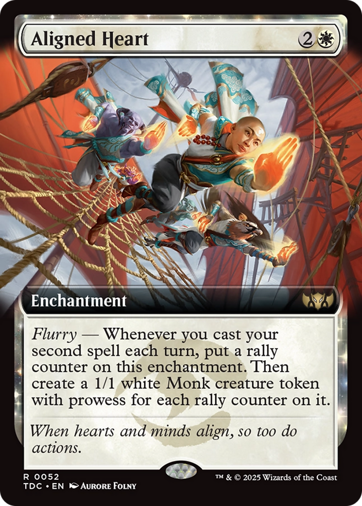 Aligned Heart (Extended Art) [Tarkir: Dragonstorm Commander] | The CG Realm