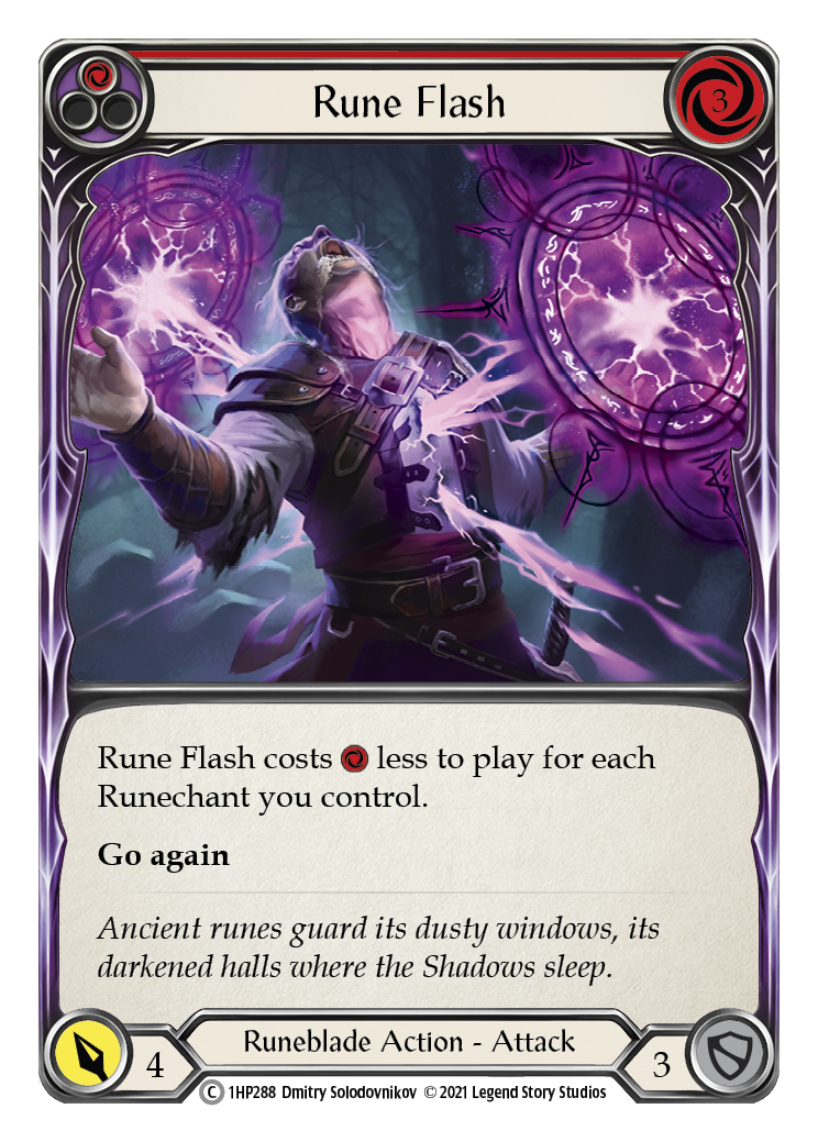 Rune Flash (Red) [1HP288] (History Pack 1) | The CG Realm