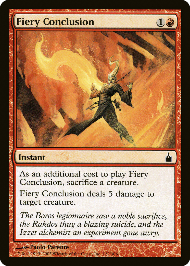 Fiery Conclusion (RAV-122) - Ravnica: City of Guilds