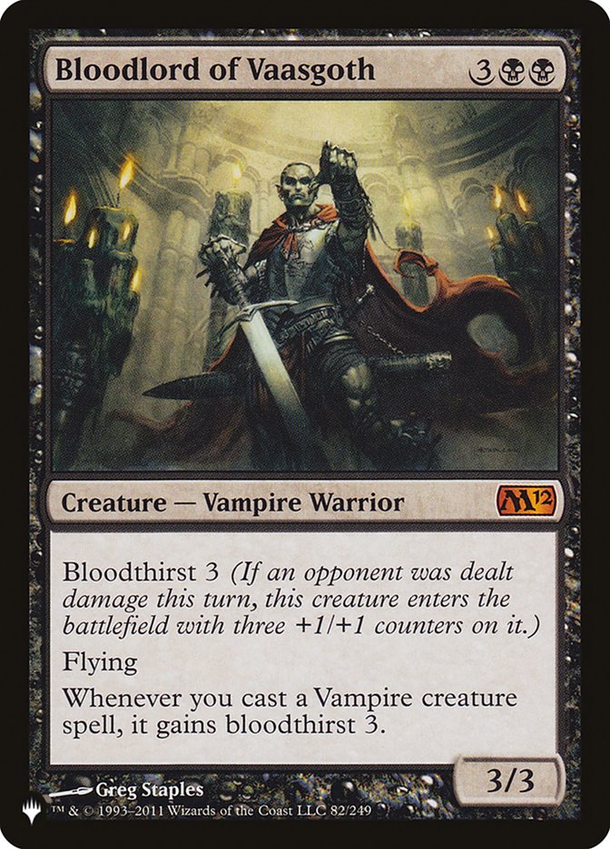 Bloodlord of Vaasgoth [The List] | The CG Realm