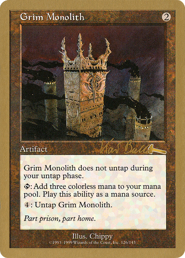 Grim Monolith - 1999 Kai Budde (ULG) (WCD-) - World Championship Decks 1999