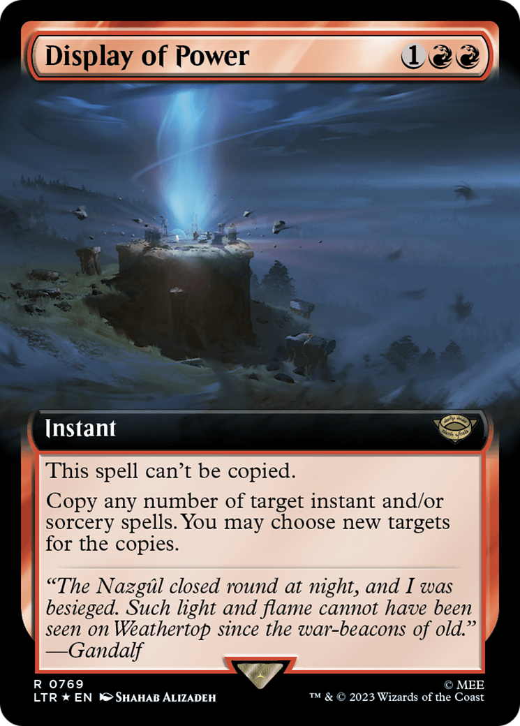 Display of Power (Extended Art) (Surge Foil) [The Lord of the Rings: Tales of Middle-Earth] | The CG Realm