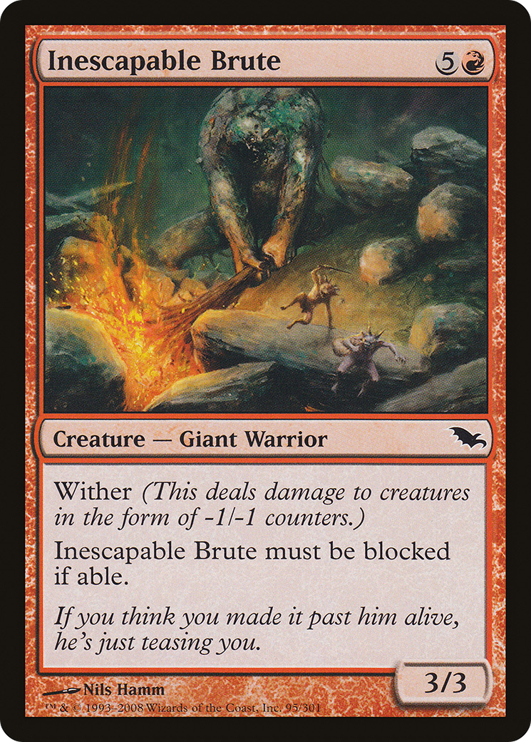 Inescapable Brute (SHM-095) - Shadowmoor
