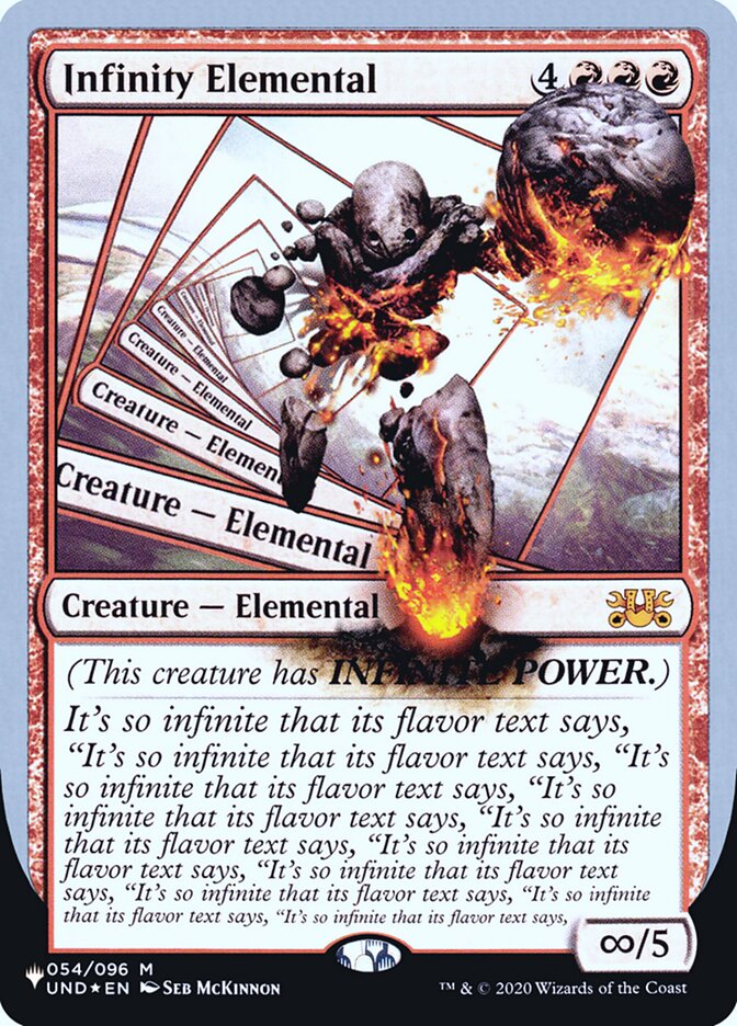 Infinity Elemental (Unfinity Foil Edition) [The List] | The CG Realm