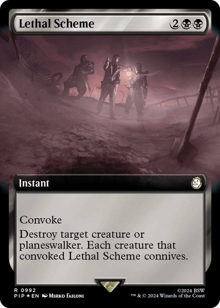 Lethal Scheme (Extended Art) (Surge Foil) [Fallout] | The CG Realm