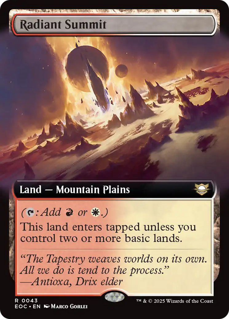 Radiant Summit (Extended Art) [Edge of Eternities Commander] | The CG Realm