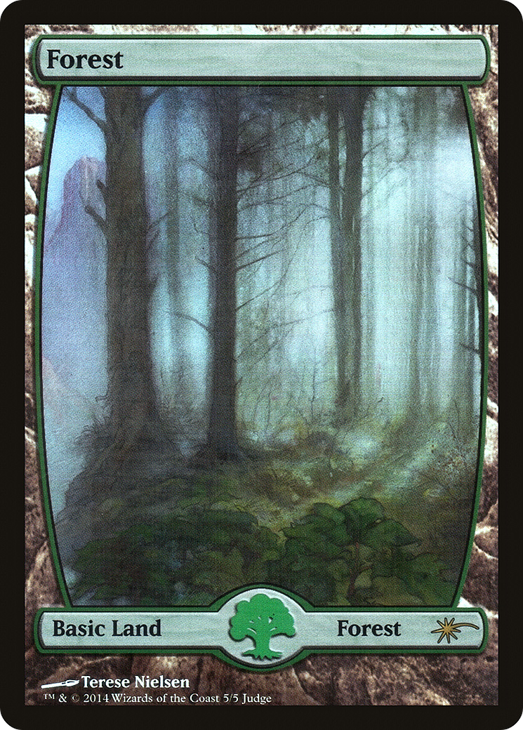 Forest - Full Art (5) (JDG-005) - Judge Gift Cards 2014 Foil
