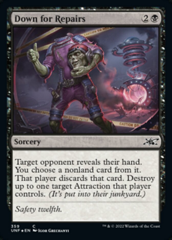 Down for Repairs (Galaxy Foil) [Unfinity] | The CG Realm