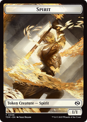 Spirit (0006) // Spirit (0007) Double-Sided Token [Tarkir: Dragonstorm Tokens] | The CG Realm