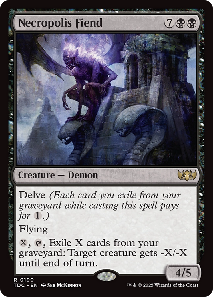 Necropolis Fiend [Tarkir: Dragonstorm Commander] | The CG Realm