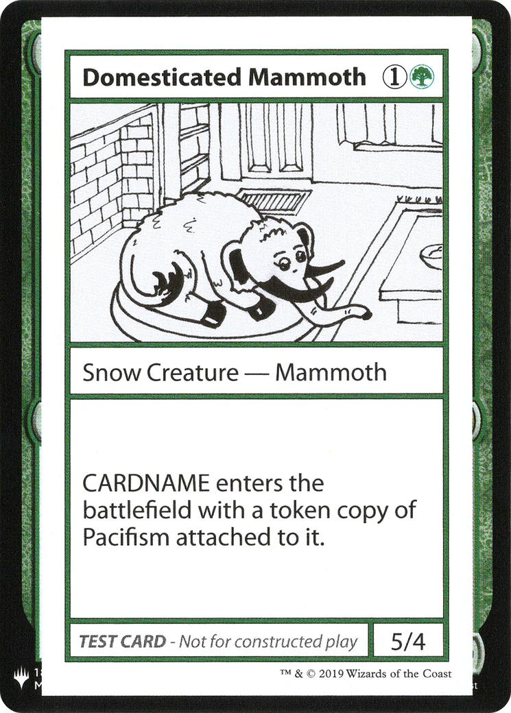 Domesticated Mammoth (CMB1-) - Mystery Booster Playtest Cards 2019