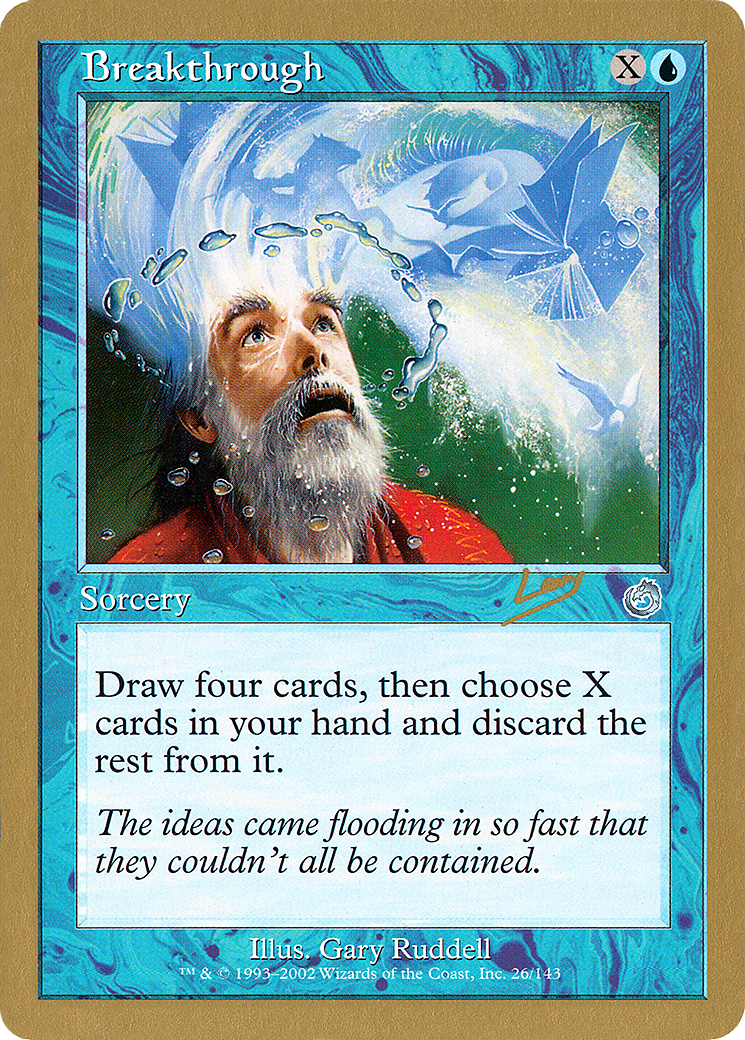 Breakthrough - 2002 Raphael Levy (TOR) (WCD-) - World Championship Decks 2002