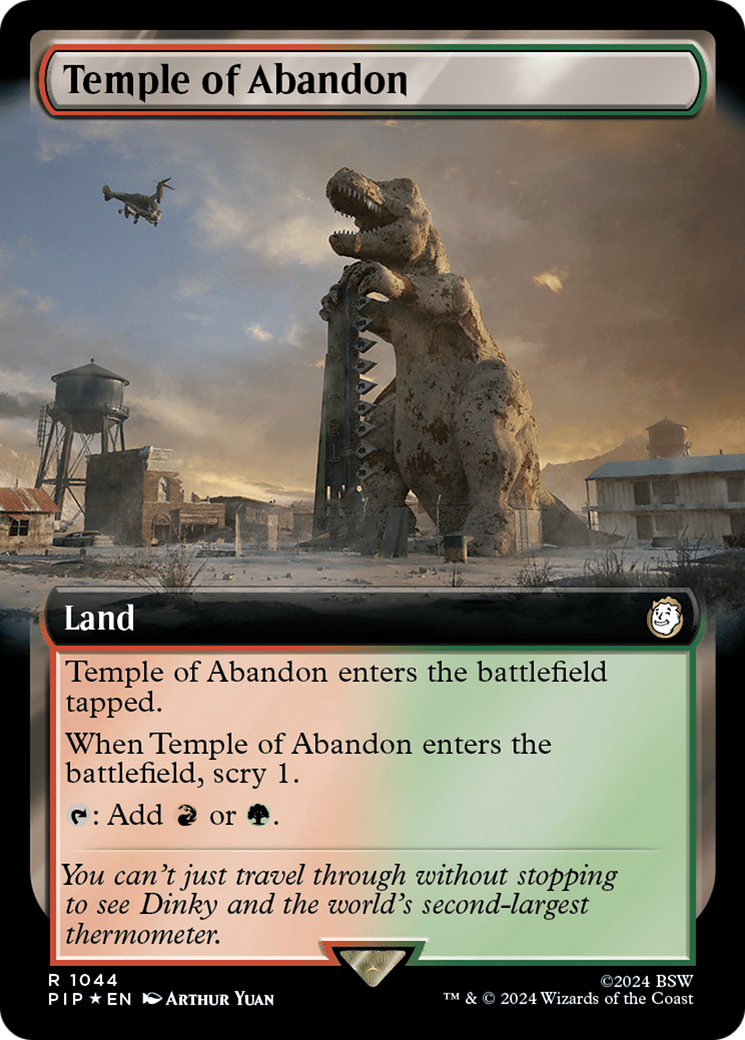 Temple of Abandon (Extended Art) (Surge Foil) [Fallout] | The CG Realm