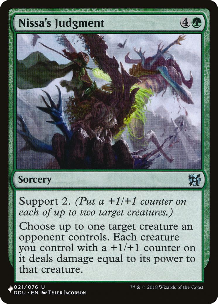 Nissa's Judgment [The List] | The CG Realm