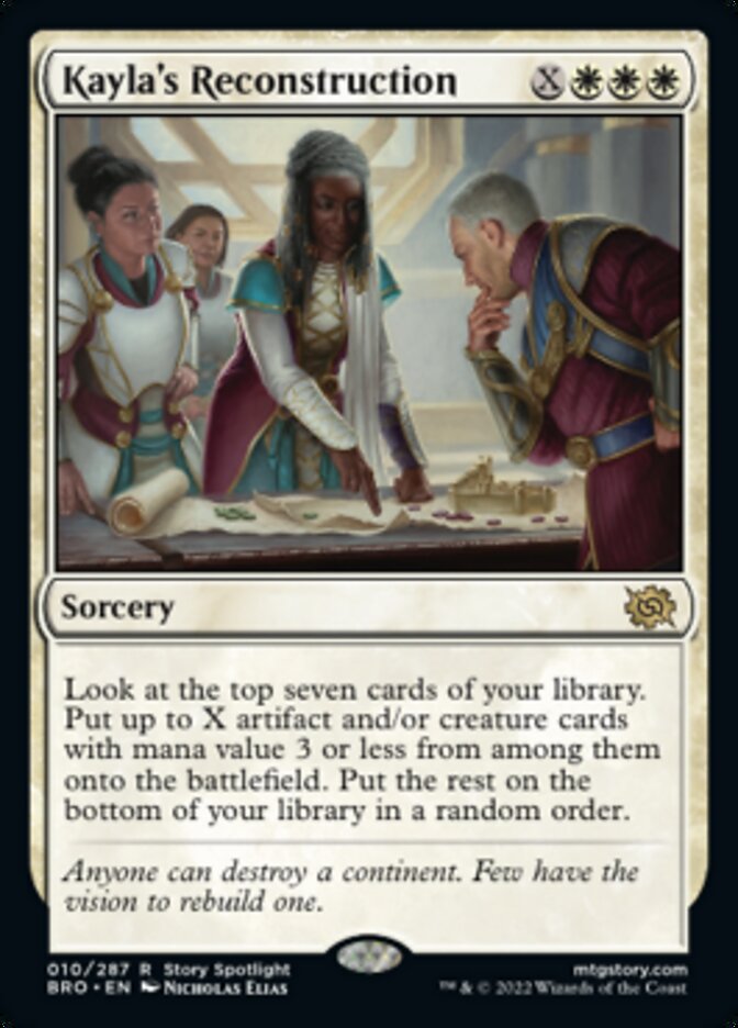 Kayla's Reconstruction (Promo Pack) [The Brothers' War Promos] | The CG Realm