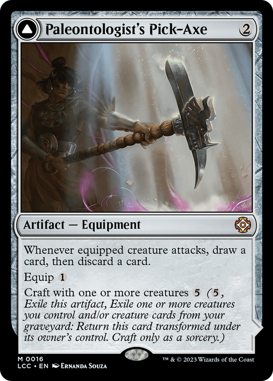 Paleontologist's Pick-Axe (Extended Art) (LCC-036) - The Lost Caverns of Ixalan Commander: (Extended Art)