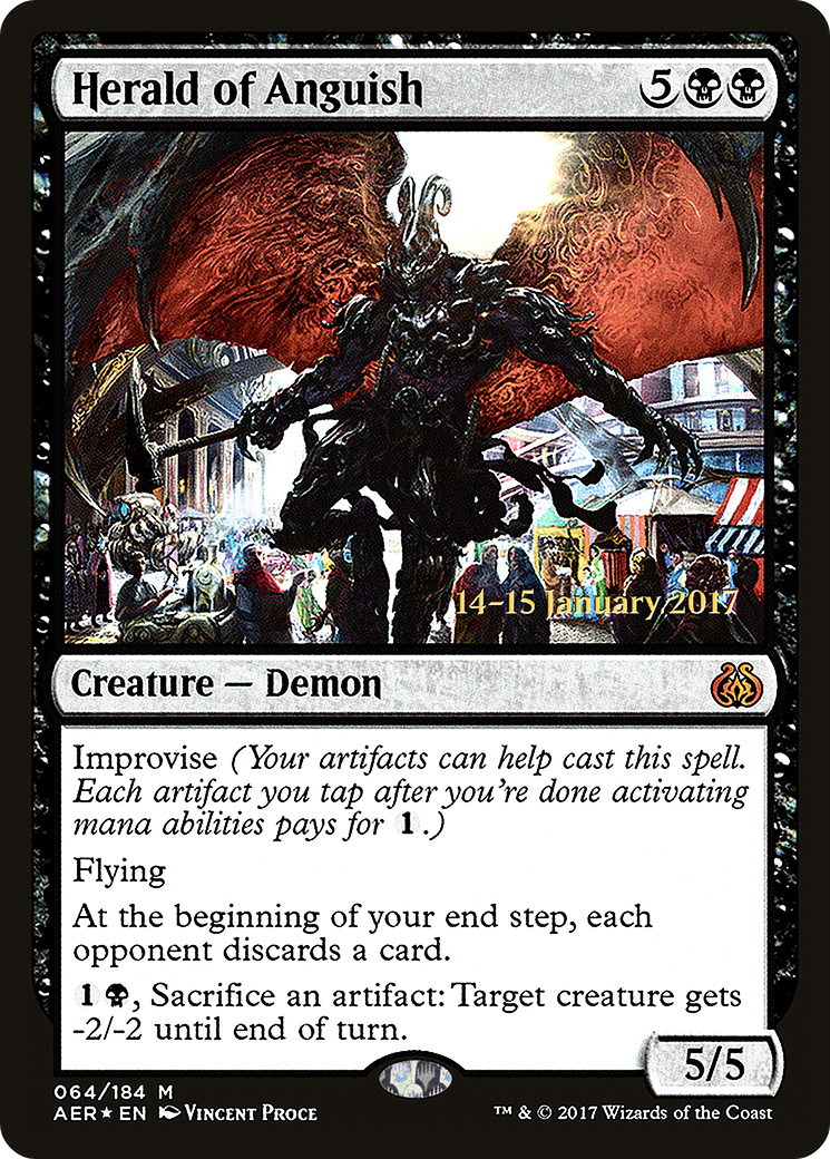 Herald of Anguish (PRE-064) - Aether Revolt Promos Foil