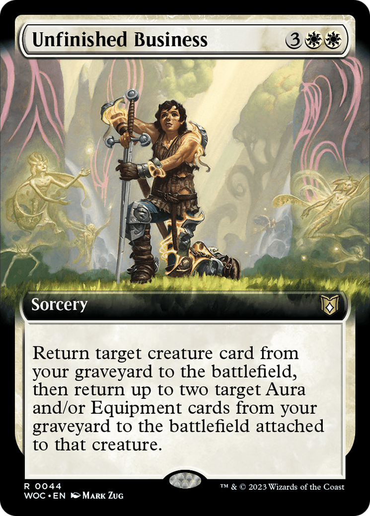 Unfinished Business (Extended Art) [Wilds of Eldraine Commander] | The CG Realm