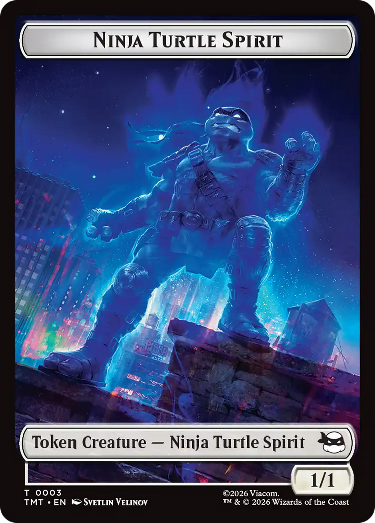 Mutant // Ninja Turtle Spirit Double-Sided Token (TMT-7 // 3) - Teenage Mutant Ninja Turtles