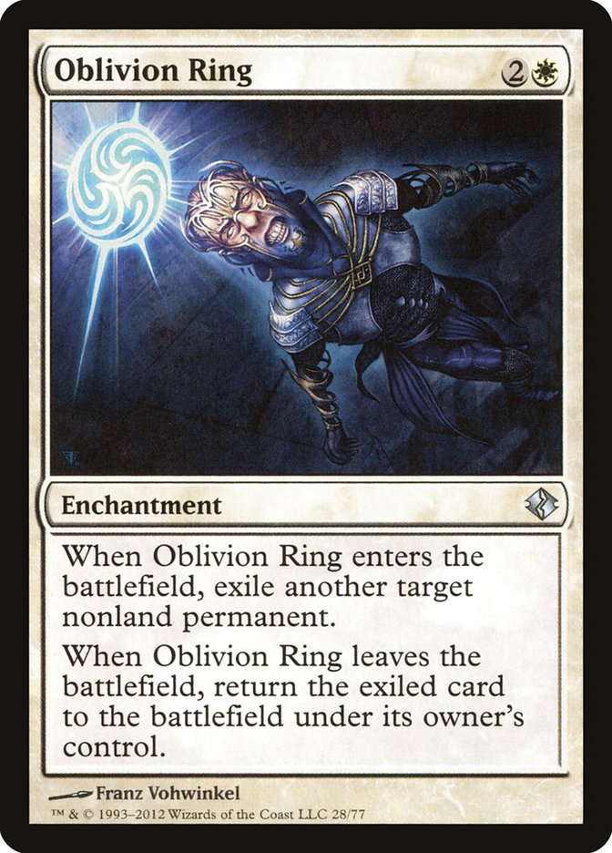 Oblivion Ring [Duel Decks: Venser vs. Koth] | The CG Realm