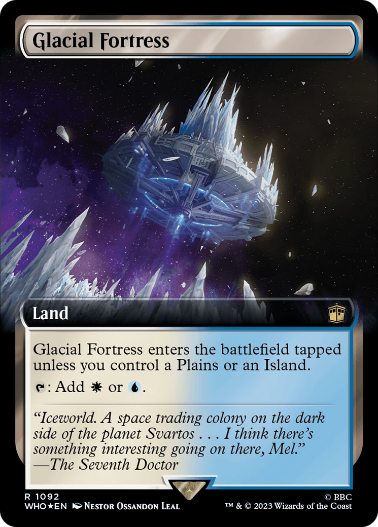 Glacial Fortress (Extended Art) (Surge Foil) [Doctor Who] | The CG Realm