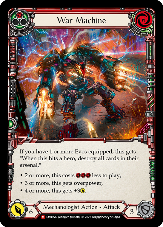 War Machine [EVO056] (Bright Lights)  Rainbow Foil | The CG Realm