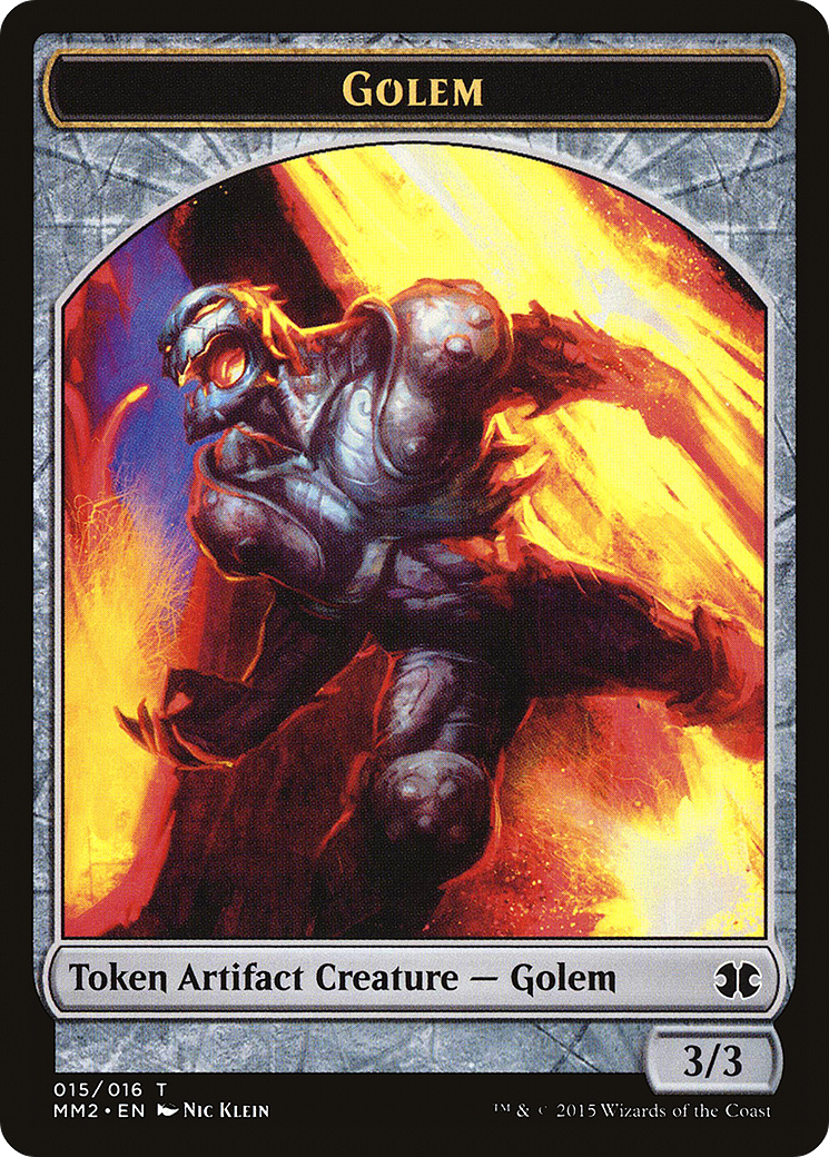 Golem Token (MM2-015) - Modern Masters 2015 Tokens