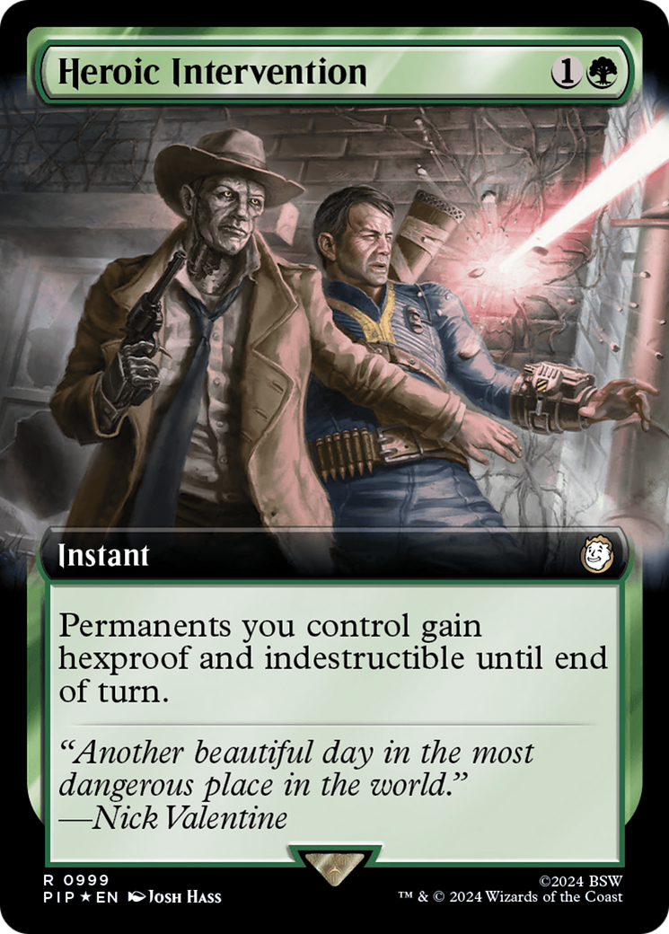 Heroic Intervention (Extended Art) (Surge Foil) [Fallout] | The CG Realm