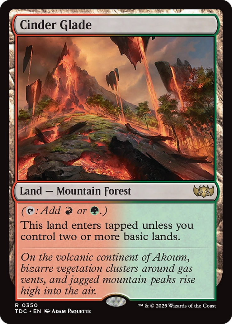 Cinder Glade [Tarkir: Dragonstorm Commander] | The CG Realm
