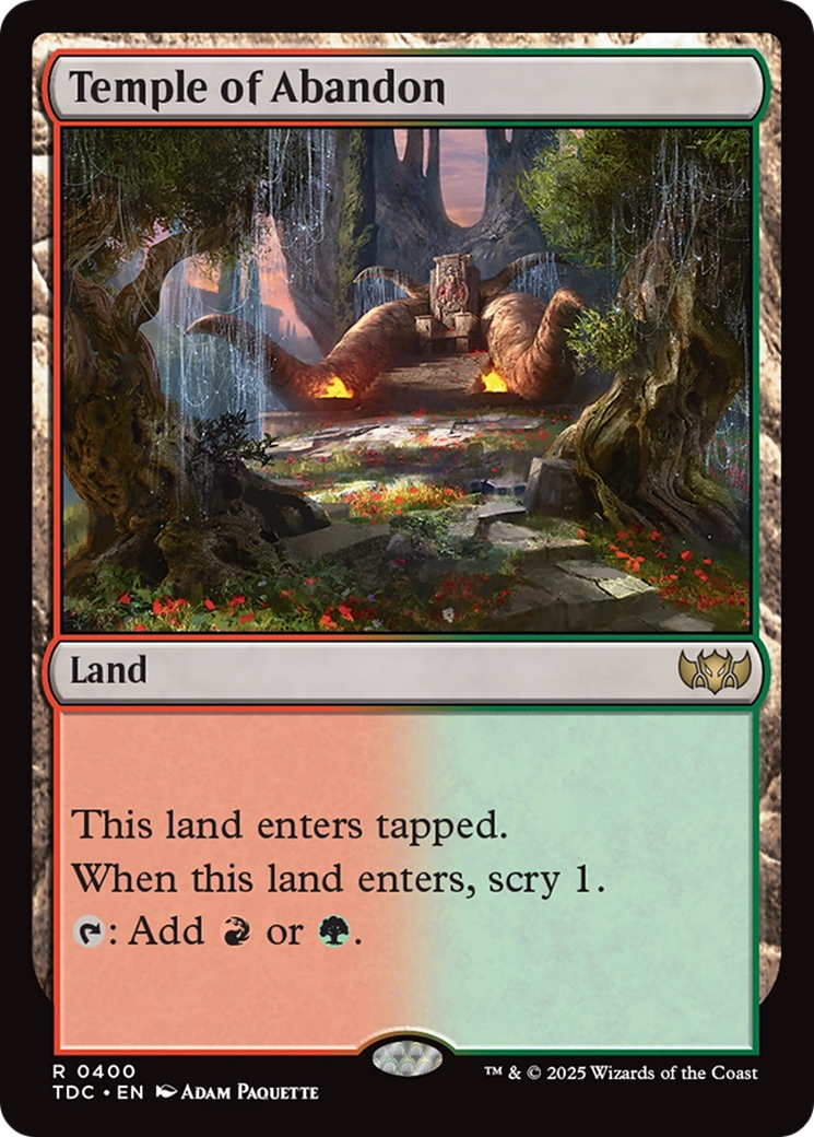 Temple of Abandon [Tarkir: Dragonstorm Commander] | The CG Realm