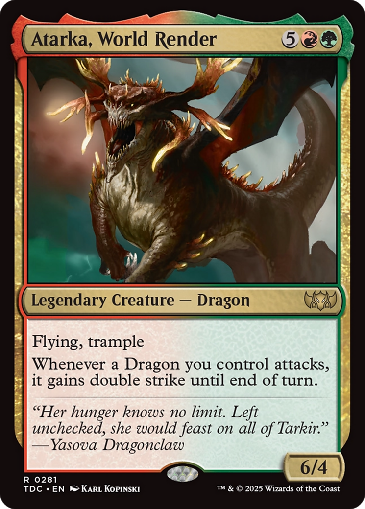 Atarka, World Render [Tarkir: Dragonstorm Commander] | The CG Realm