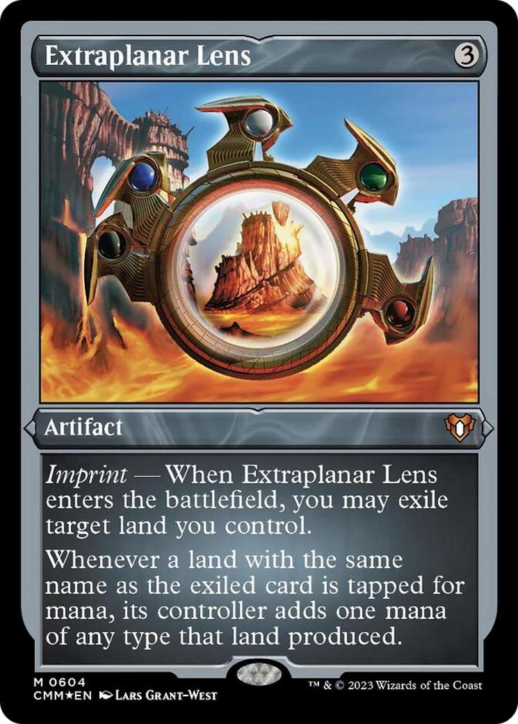 Extraplanar Lens (Foil Etched) [Commander Masters] | The CG Realm