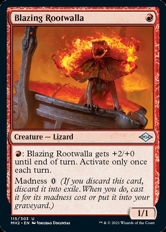 Blazing Rootwalla (MH2-115) - Modern Horizons 2