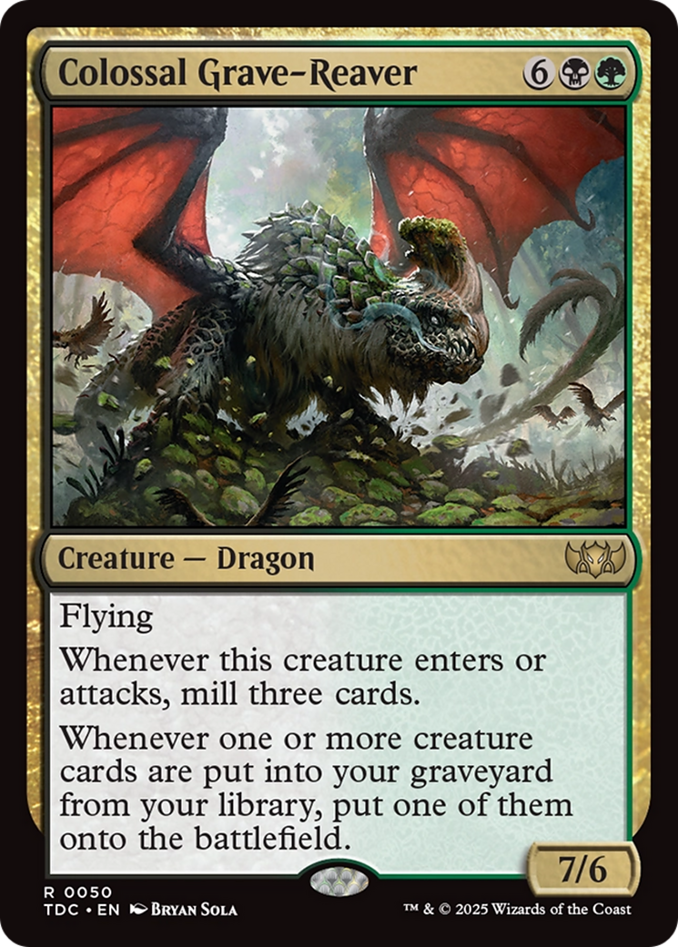 Colossal Grave-Reaver [Tarkir: Dragonstorm Commander] | The CG Realm