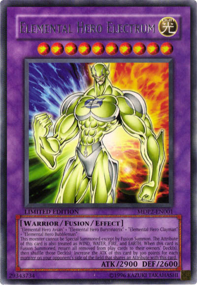 Elemental Hero Electrum [MDP2-EN001] Rare | The CG Realm