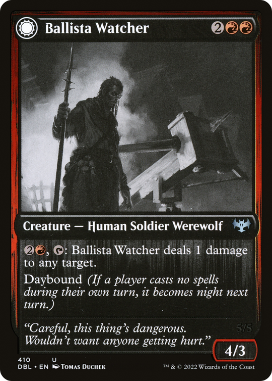 Ballista Watcher (DBL-410) - Innistrad: Double Feature: (Double Faced Transform)