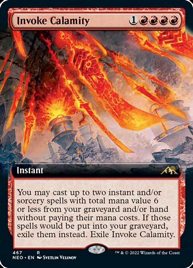 Invoke Calamity (Extended Art) [Kamigawa: Neon Dynasty] | The CG Realm