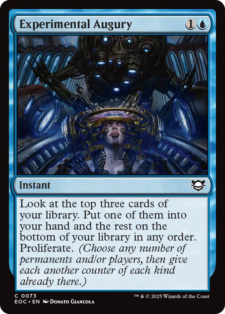 Experimental Augury [Edge of Eternities Commander] | The CG Realm
