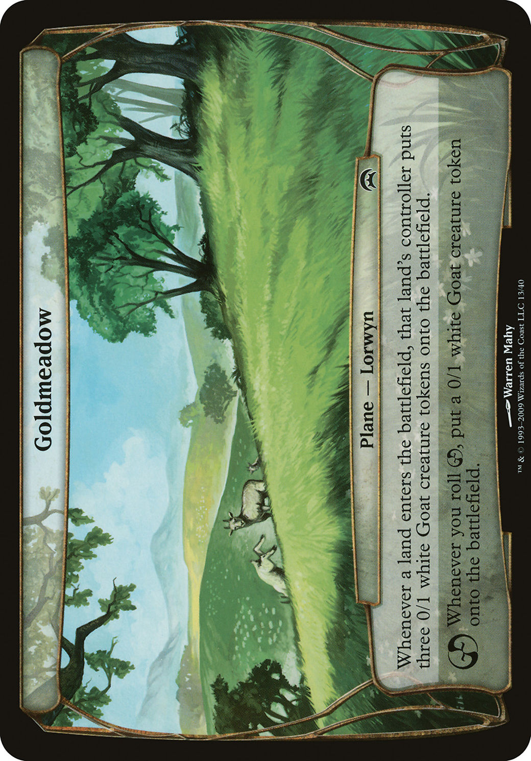Goldmeadow (Planechase) (OVER-) - Planechase Planes