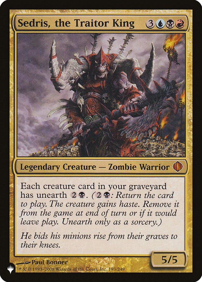 Sedris, the Traitor King [The List] | The CG Realm