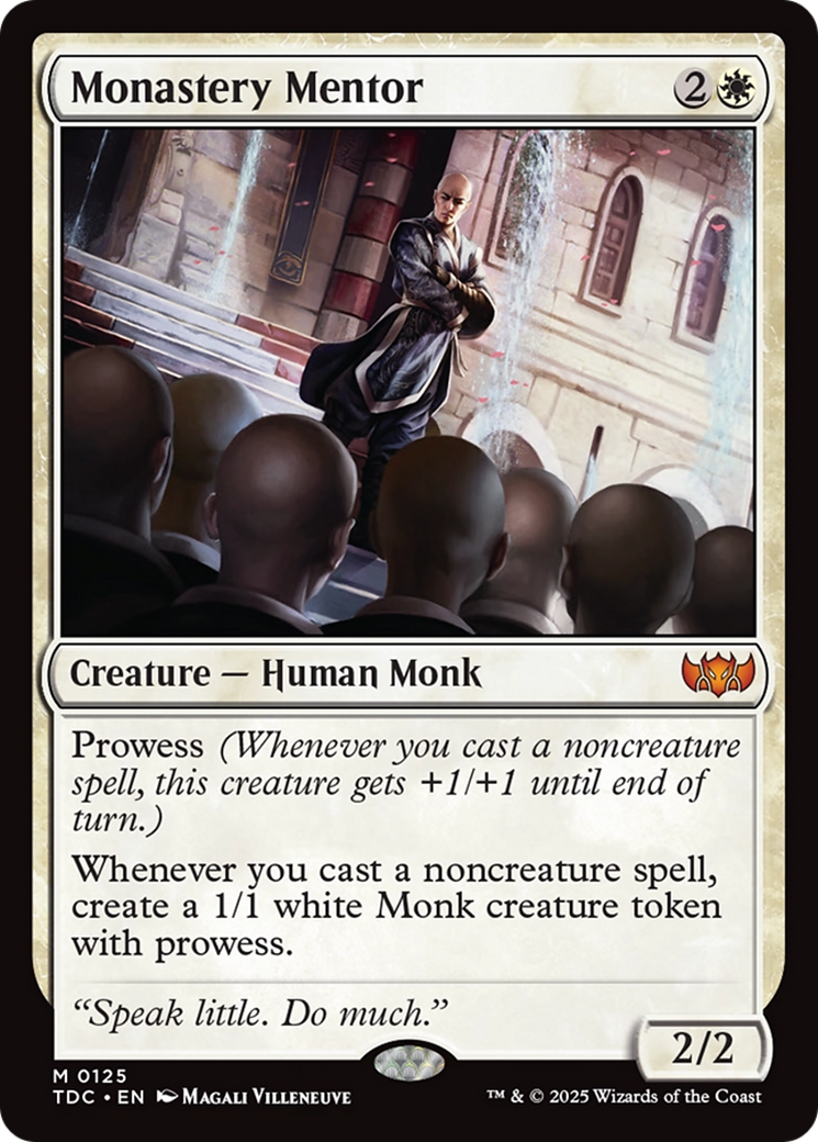 Monastery Mentor [Tarkir: Dragonstorm Commander] | The CG Realm